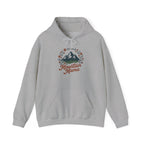 Mountain Mama Hoodie — Floral Mountain Graphic Pullover for Outdoor Moms