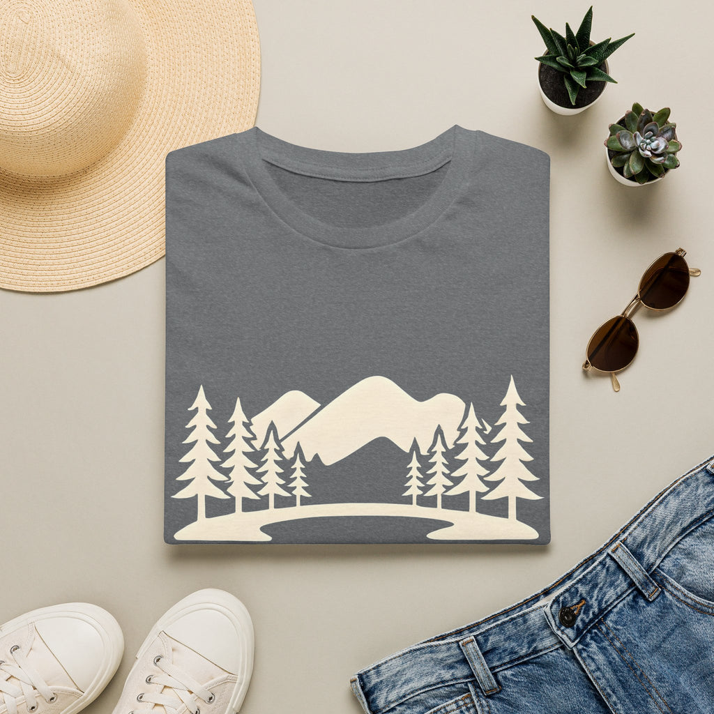 Mountain Pines T-Shirt — Minimal Scenic Forest Graphic