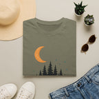 T-Shirt: Retro Camper Night Moon Tee — Forest Van Camping Graphic