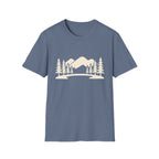 Mountain Pines T-Shirt — Minimal Scenic Forest Graphic