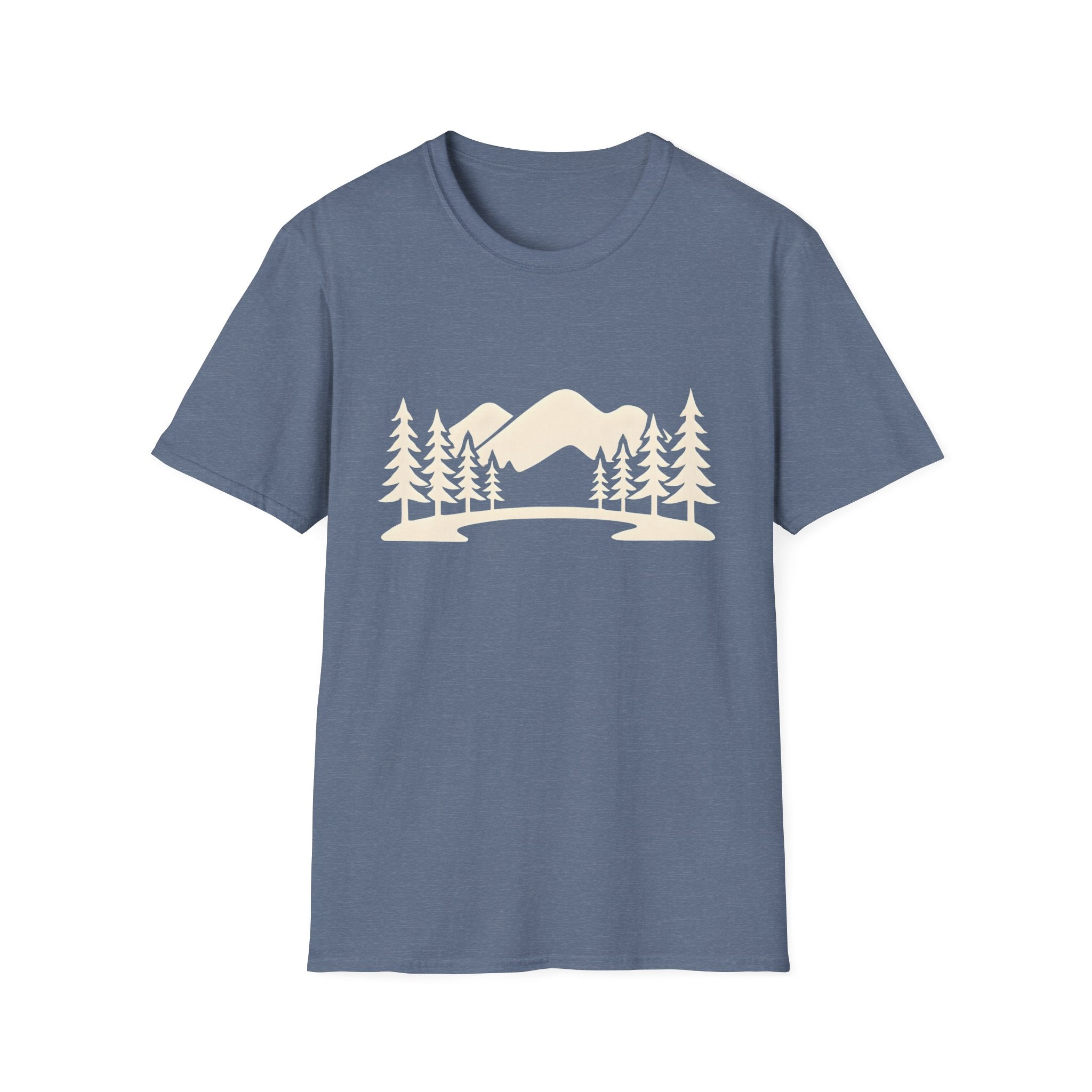 Mountain Pines T-Shirt — Minimal Scenic Forest Graphic
