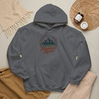 Mountain Mama Hoodie — Floral Mountain Graphic Pullover for Outdoor Moms
