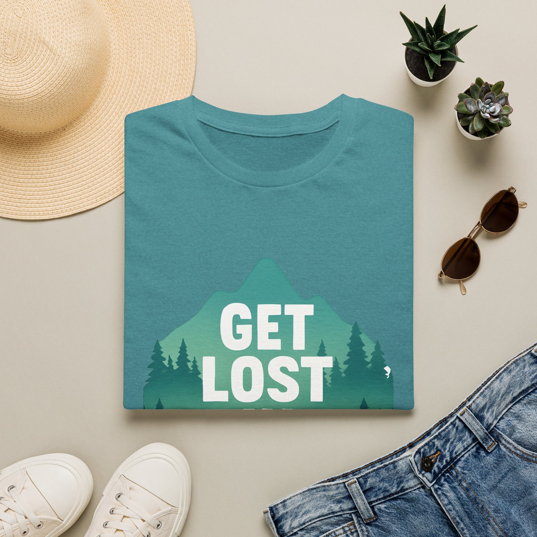 Get Lost in Nature T-Shirt — Outdoor Adventure Graphic Tee