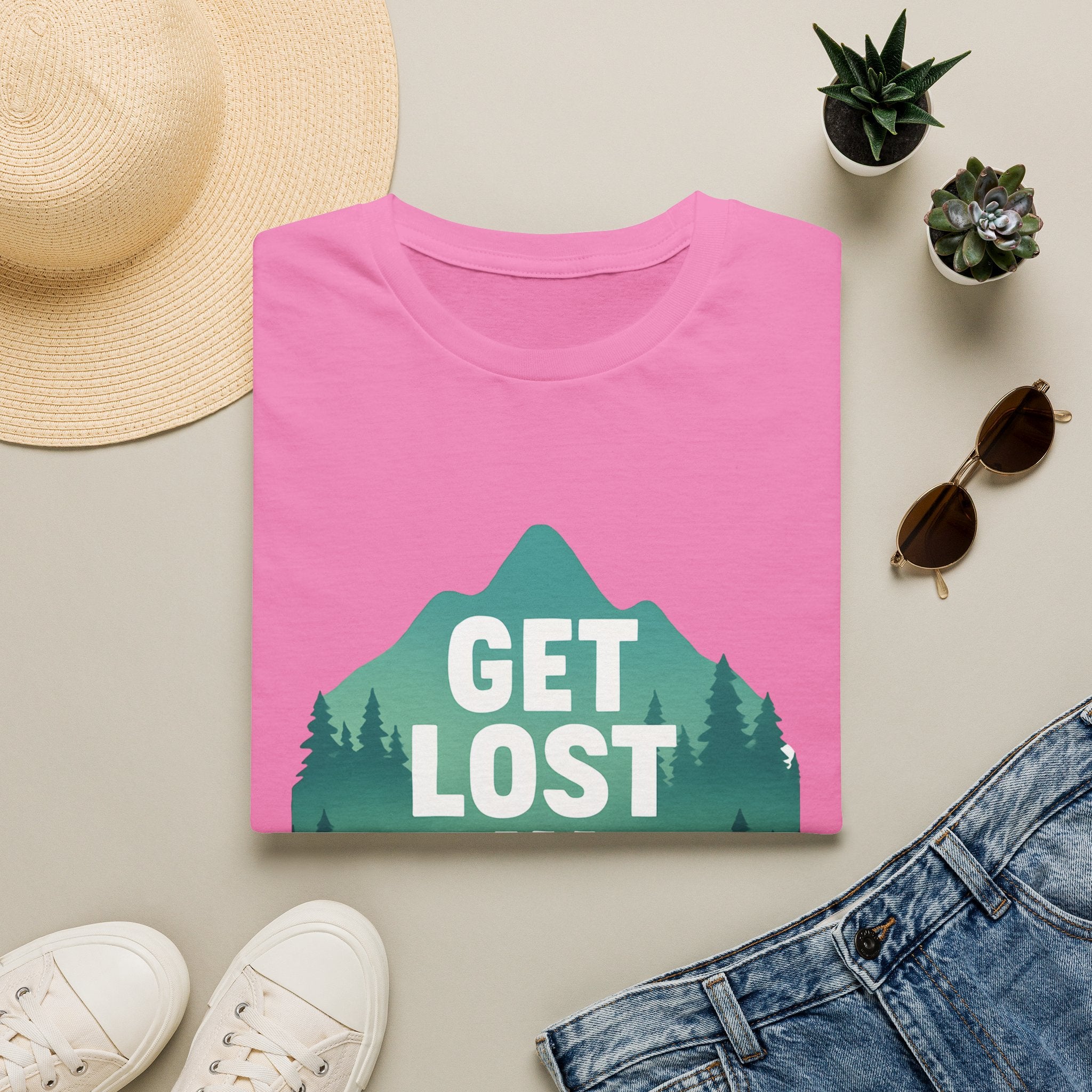 Get Lost in Nature T-Shirt — Outdoor Adventure Graphic Tee