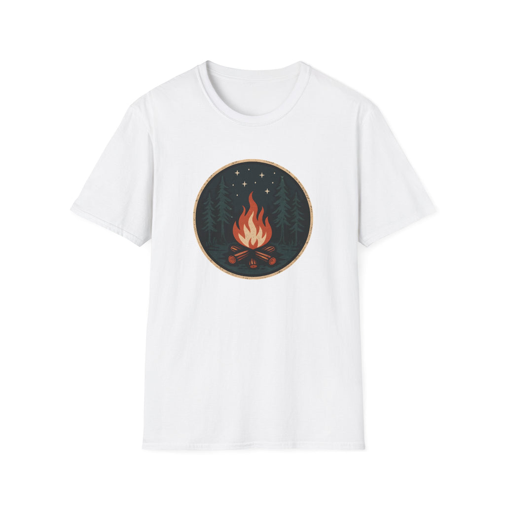 Campfire Night T-Shirt — Cozy Wilderness Bonfire Graphic Tee