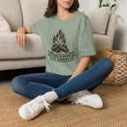 Campfire Graphic T-Shirt — "Home Is Where the Campfire Is" Outdoor Tee