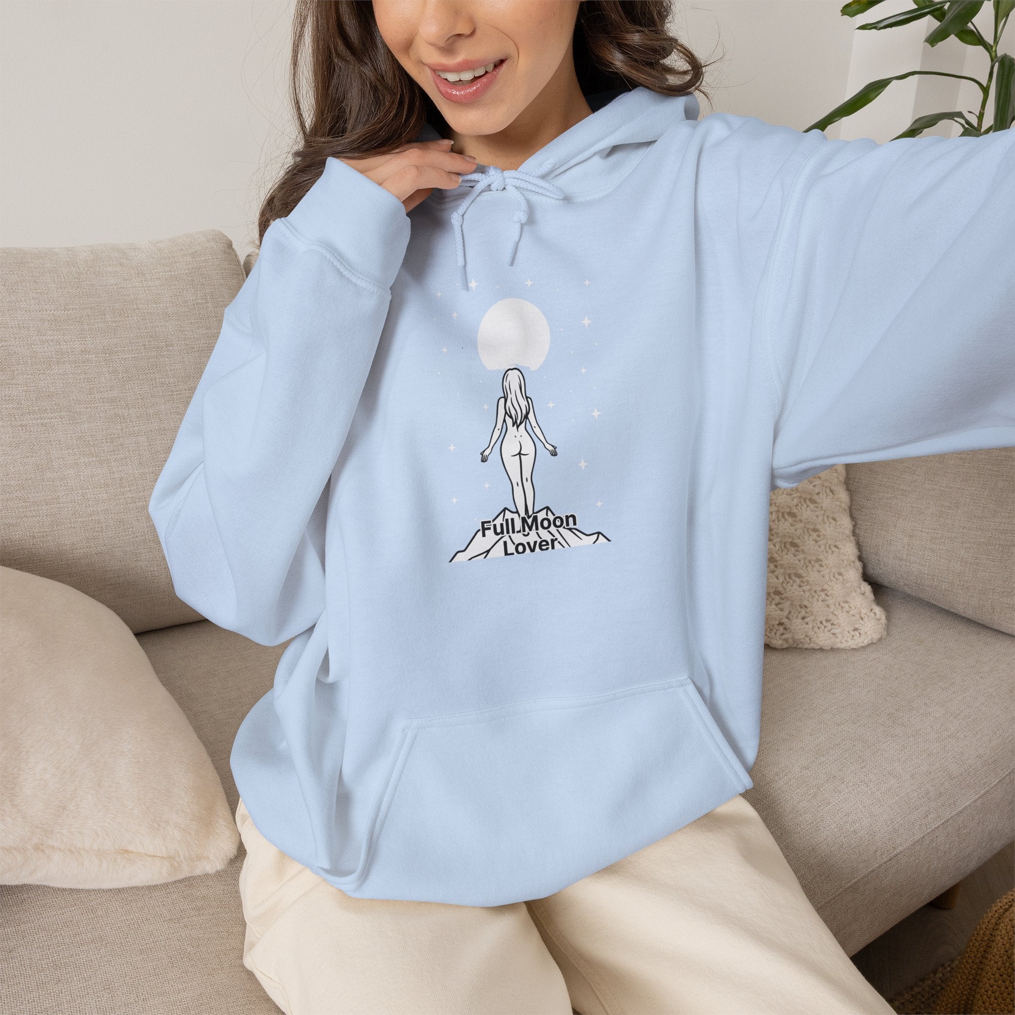 Moon Goddess T-Shirt — Celestial 'Moon Lover' Graphic Tee