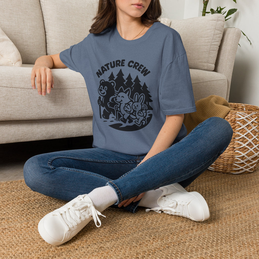 Nature Crew T‑Shirt — Cute Forest Animals Camping Tee