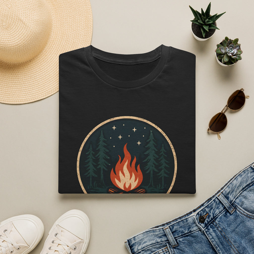 Campfire Night T-Shirt — Cozy Wilderness Bonfire Graphic Tee
