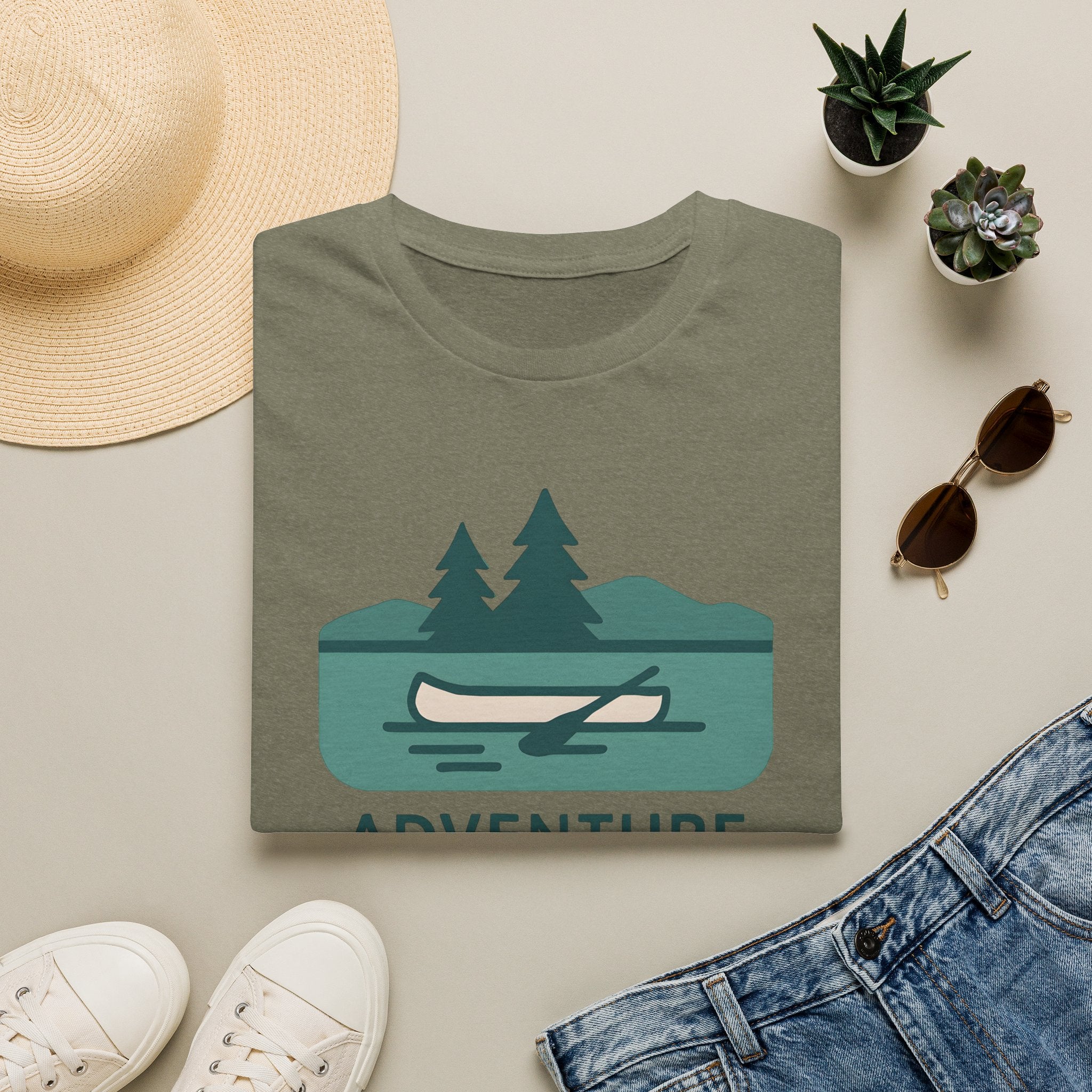 Adventure Awaits Canoe T-Shirt
