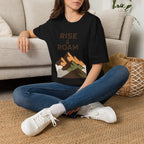 Rise & Roam Mountain T-Shirt — Adventure Graphic Tee for Hikers & Travelers