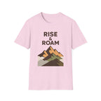 Rise & Roam Mountain T-Shirt — Adventure Graphic Tee for Hikers & Travelers