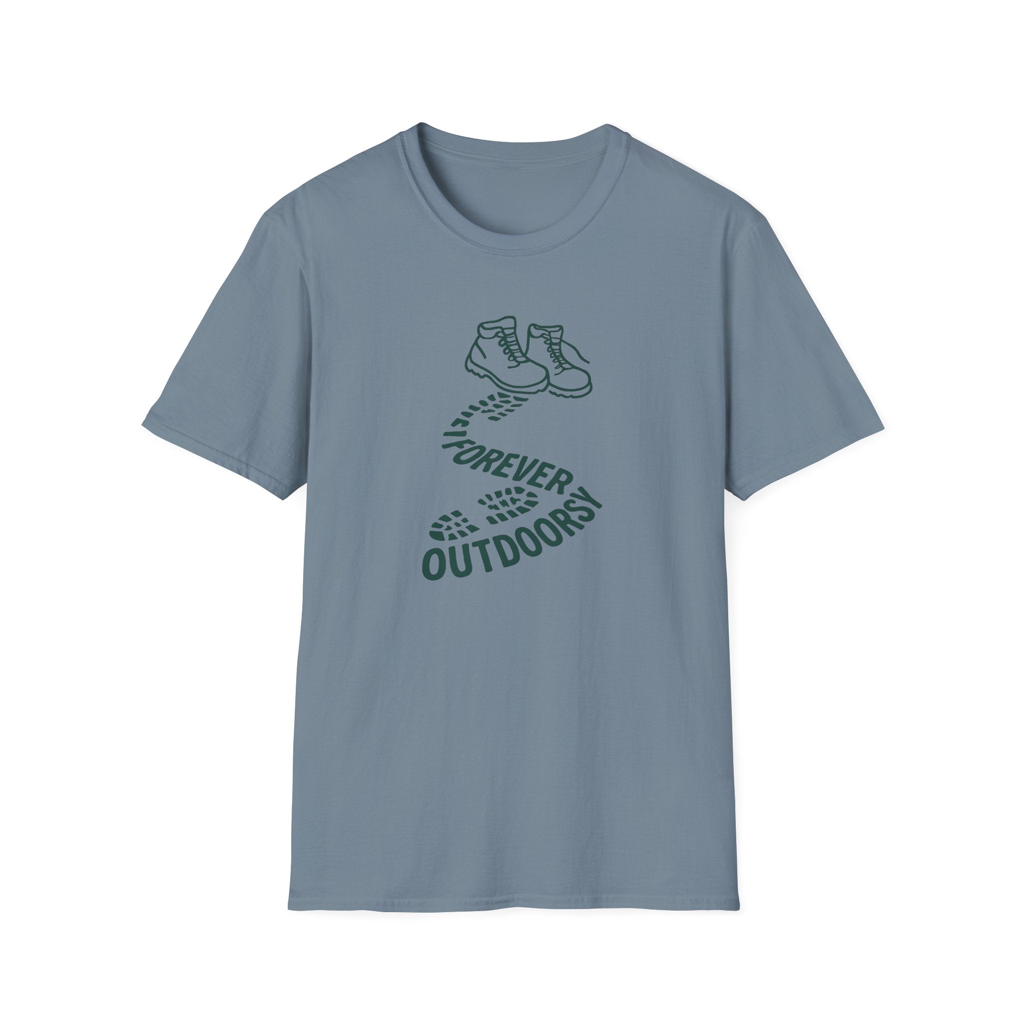 Forever Outdoors T-Shirt — Hiking Boots Graphic Tee