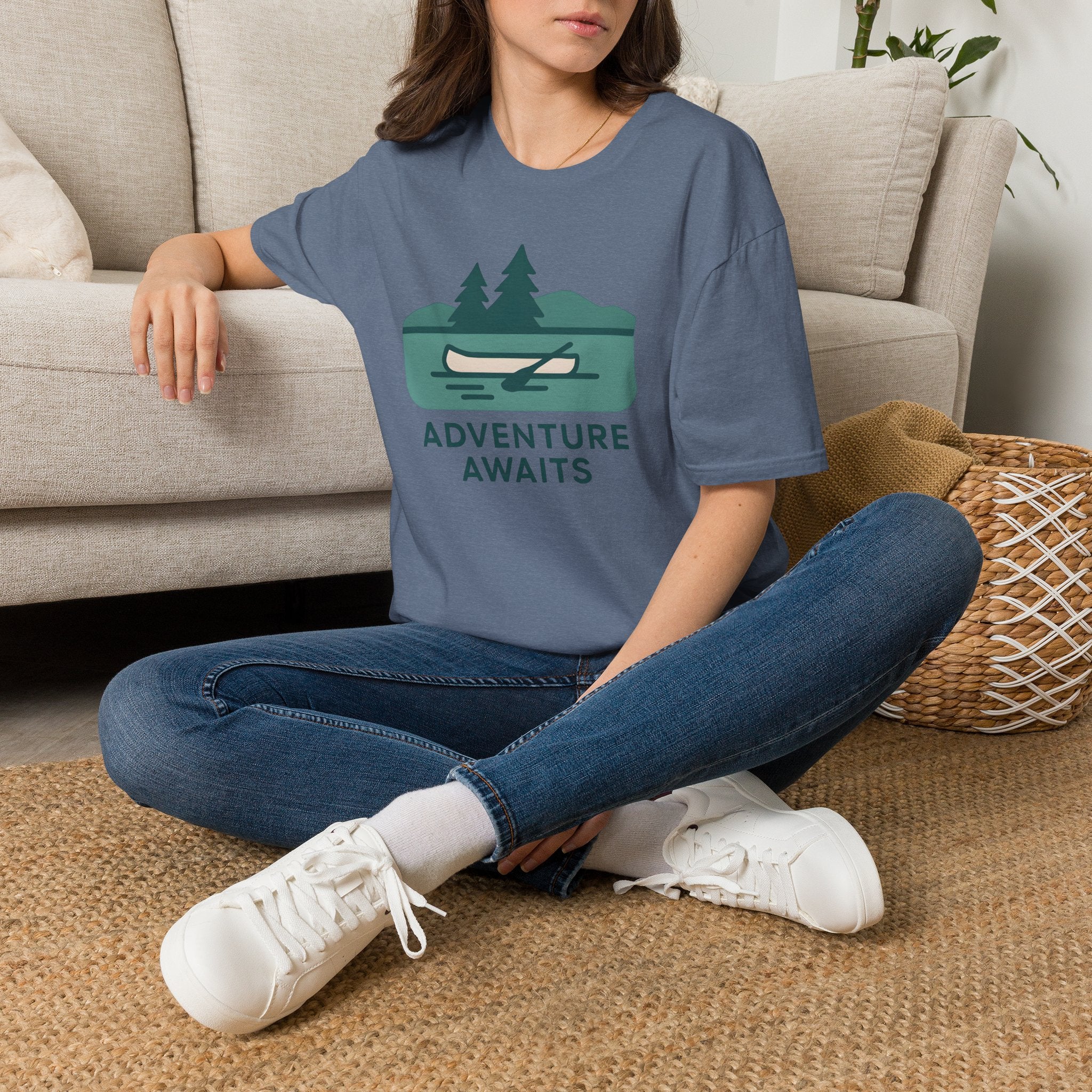 Adventure Awaits Canoe T-Shirt