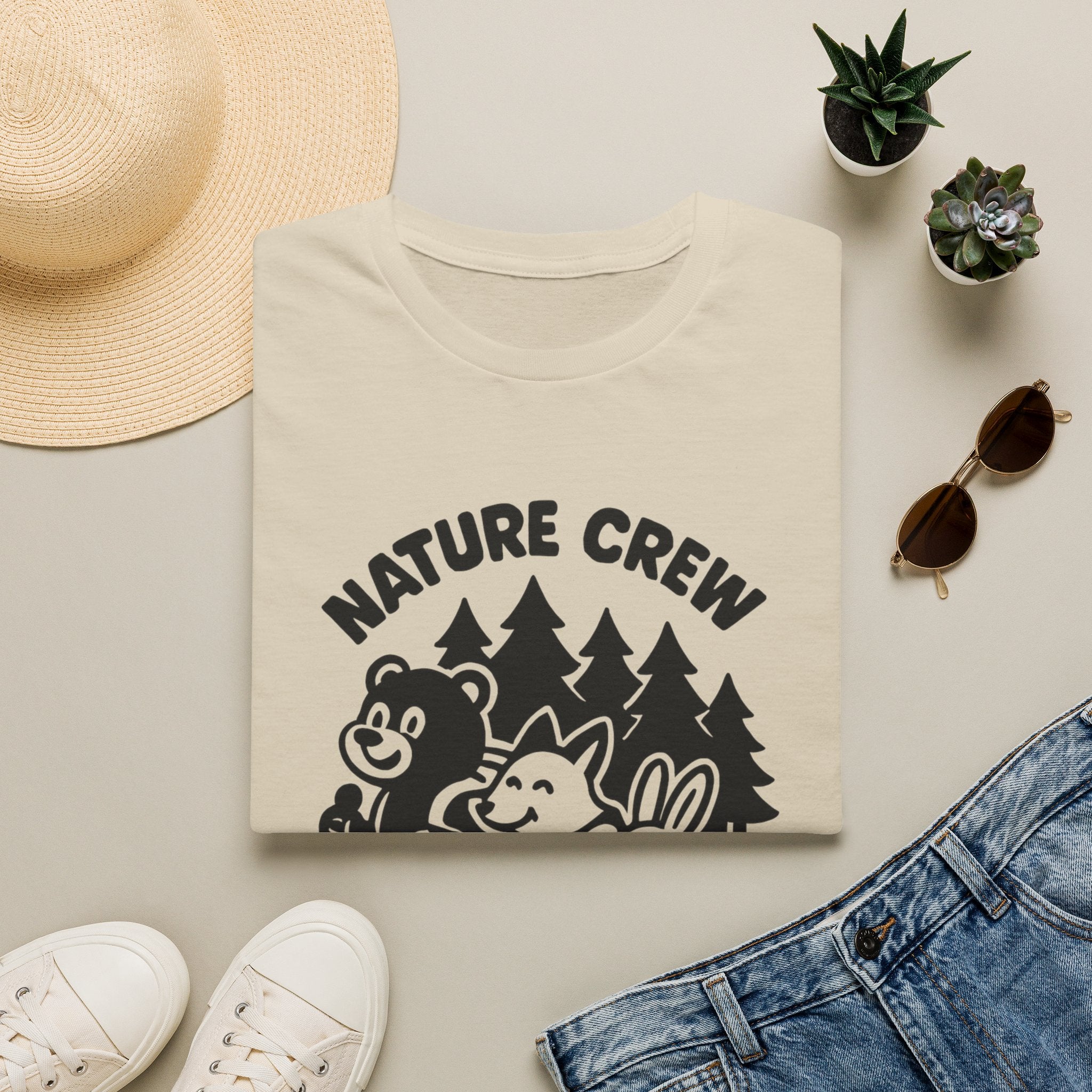 Nature Crew T‑Shirt — Cute Forest Animals Camping Tee