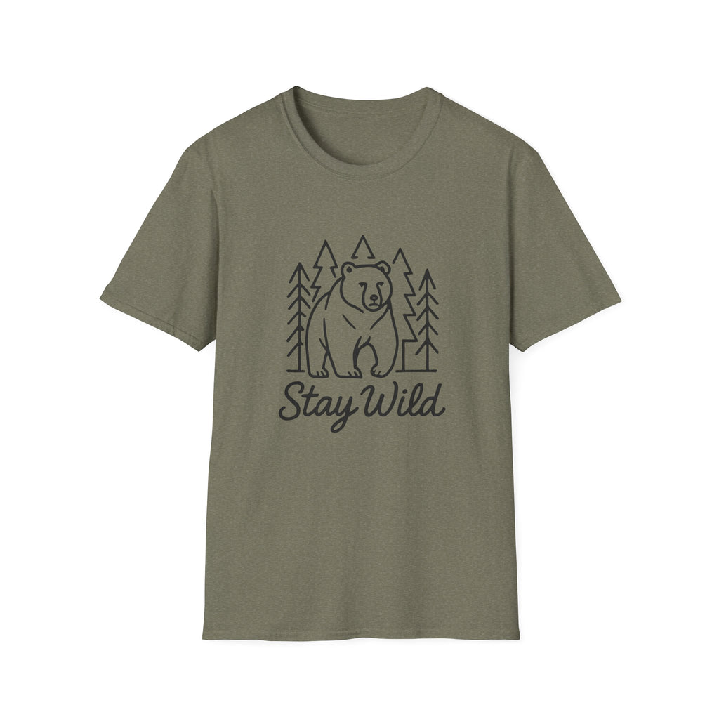 Bear Forest 'Stay Wild' T-Shirt — Adventure Outdoor Nature Tee