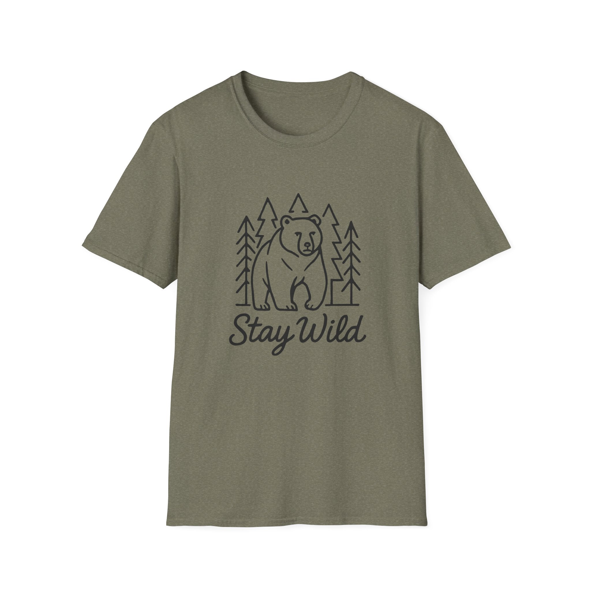 Bear Forest 'Stay Wild' T-Shirt — Adventure Outdoor Nature Tee