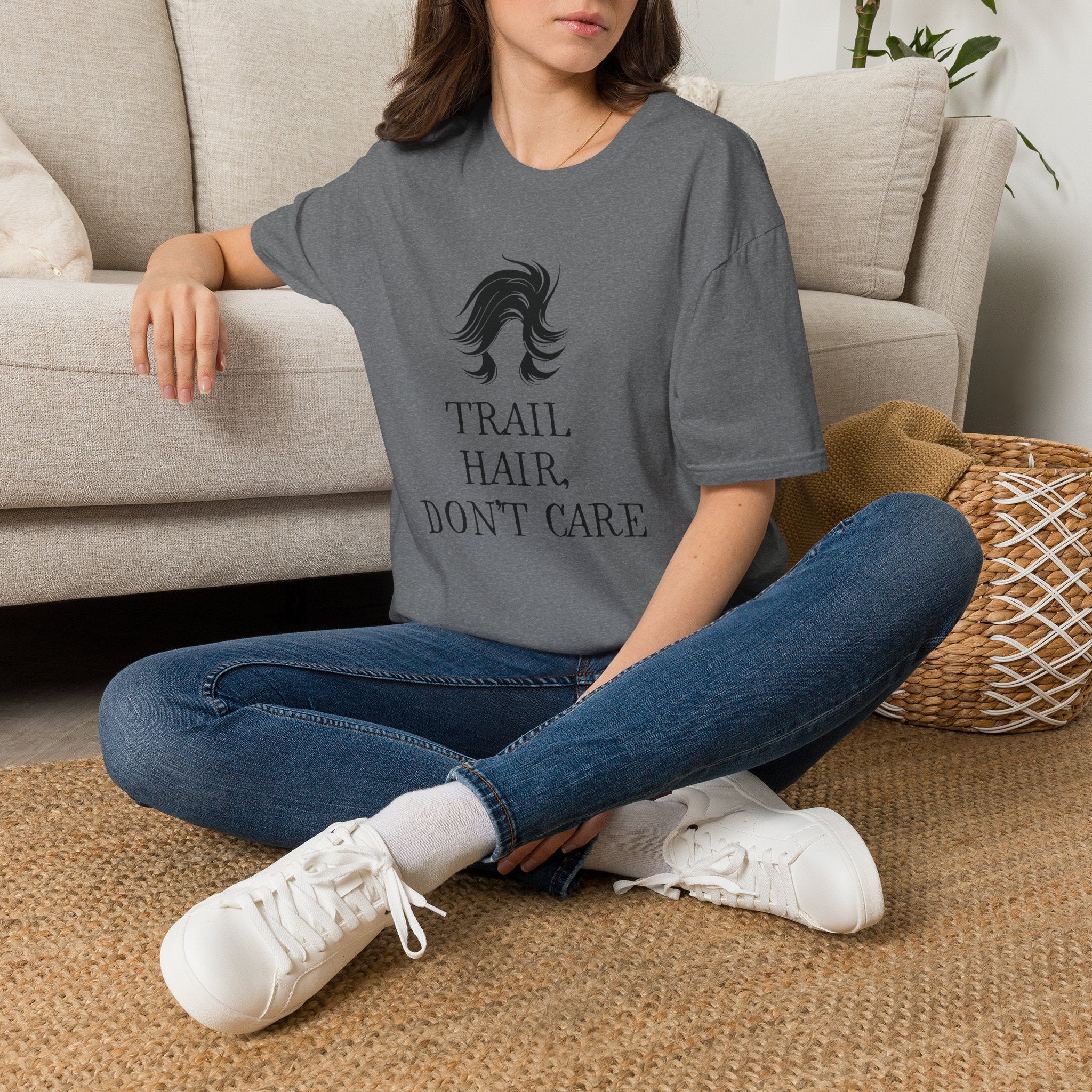 Trail Hair Don't Care T-Shirt — Casual Outdoor Hiking Tee