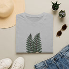 Fern & Mushroom Botanical Tee — Nature-Inspired Graphic T-Shirt