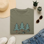 Into the Wild T-Shirt — Pine Trees & Paw Prints Outdoors Tee