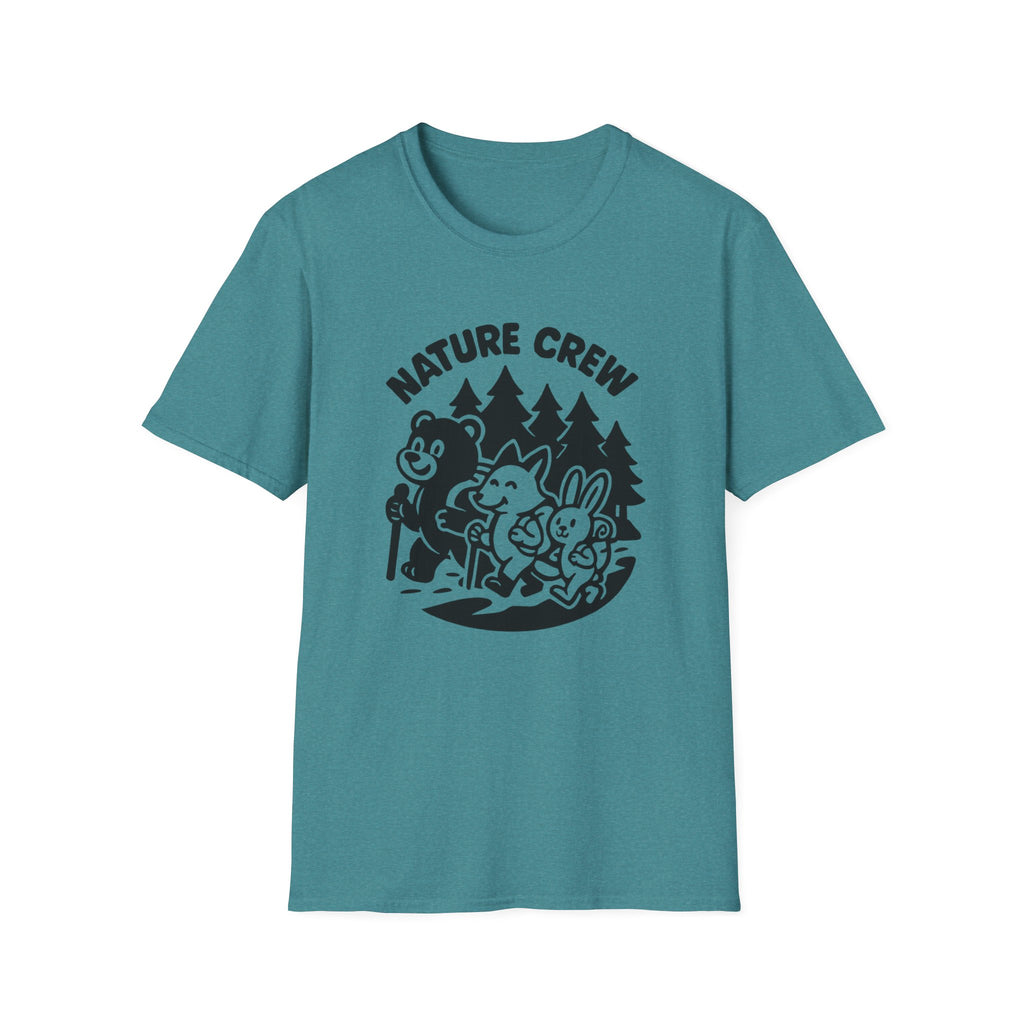 Nature Crew T‑Shirt — Cute Forest Animals Camping Tee
