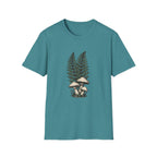 Fern & Mushroom Botanical Tee — Nature-Inspired Graphic T-Shirt