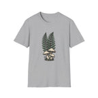 Fern & Mushroom Botanical Tee — Nature-Inspired Graphic T-Shirt