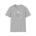 Grow Free Floral T-Shirt — Pastel Garden Butterfly Tee