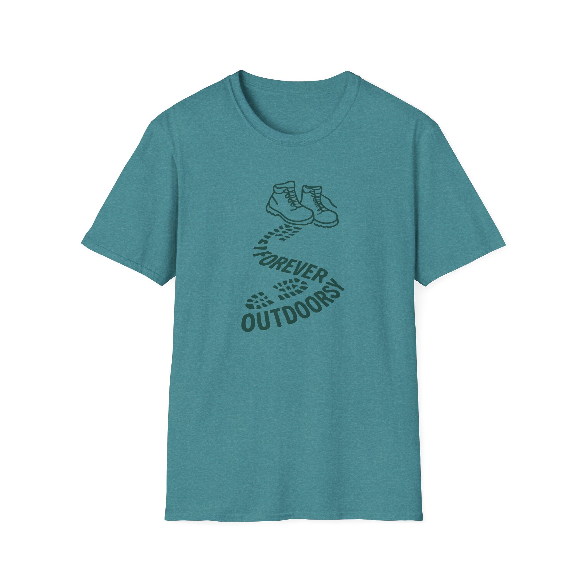 Forever Outdoors T-Shirt — Hiking Boots Graphic Tee
