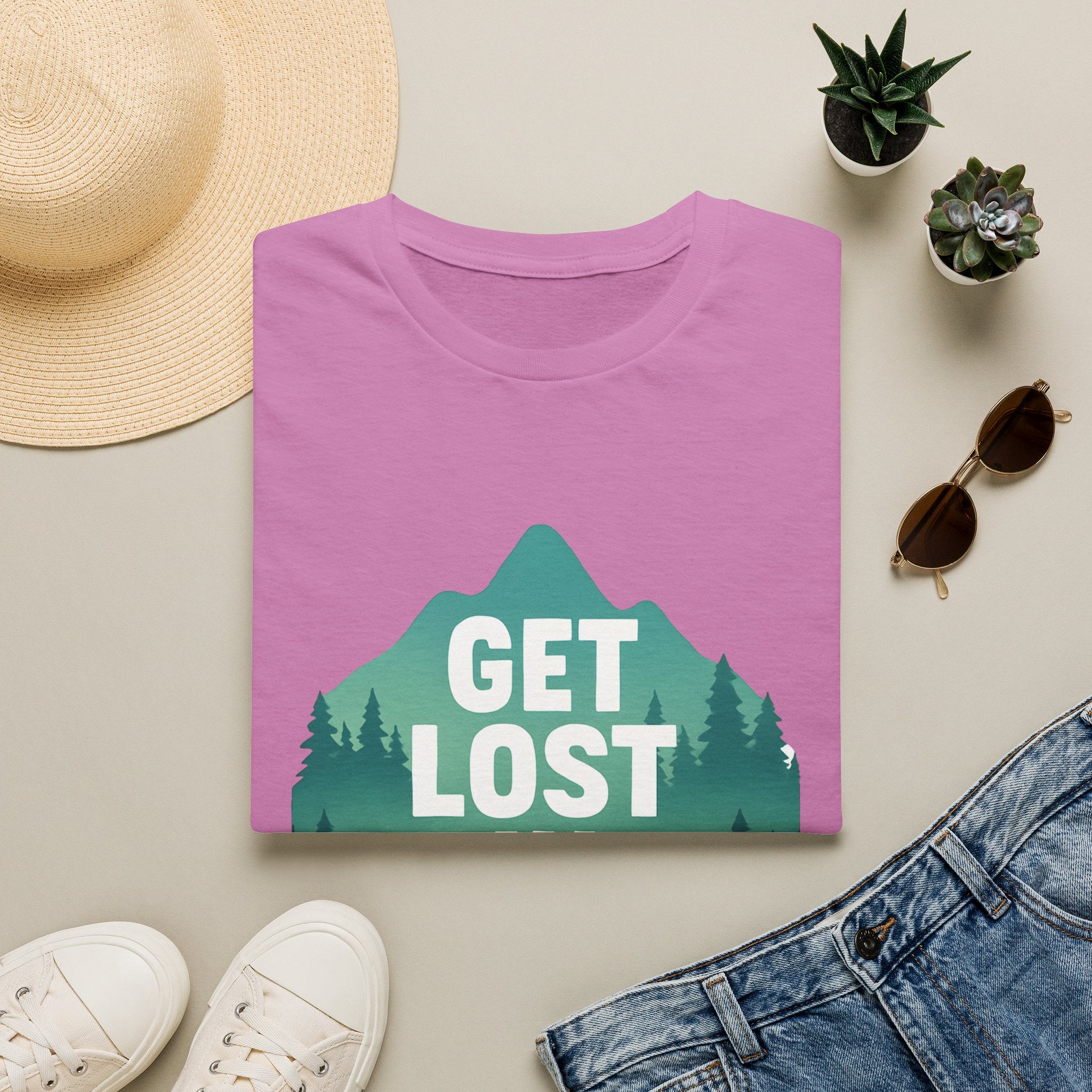 Get Lost in Nature T-Shirt — Outdoor Adventure Graphic Tee