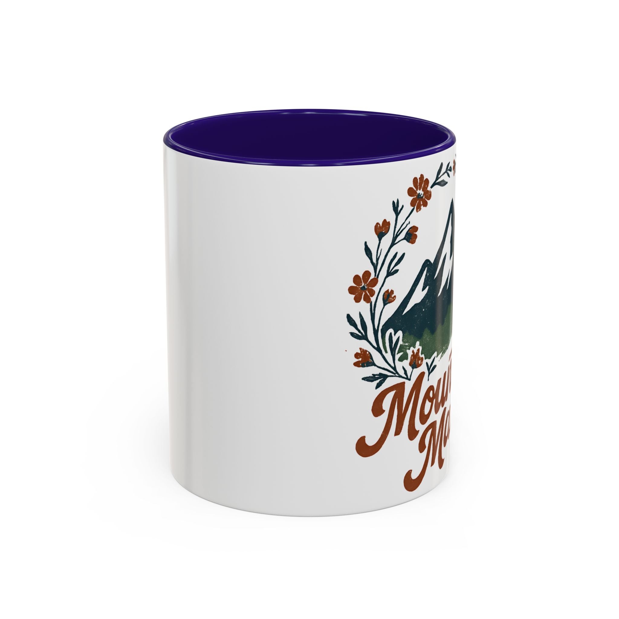 Mountain Mama Coffee Mug — 11oz & 15oz Floral Mountain Ceramic Mug