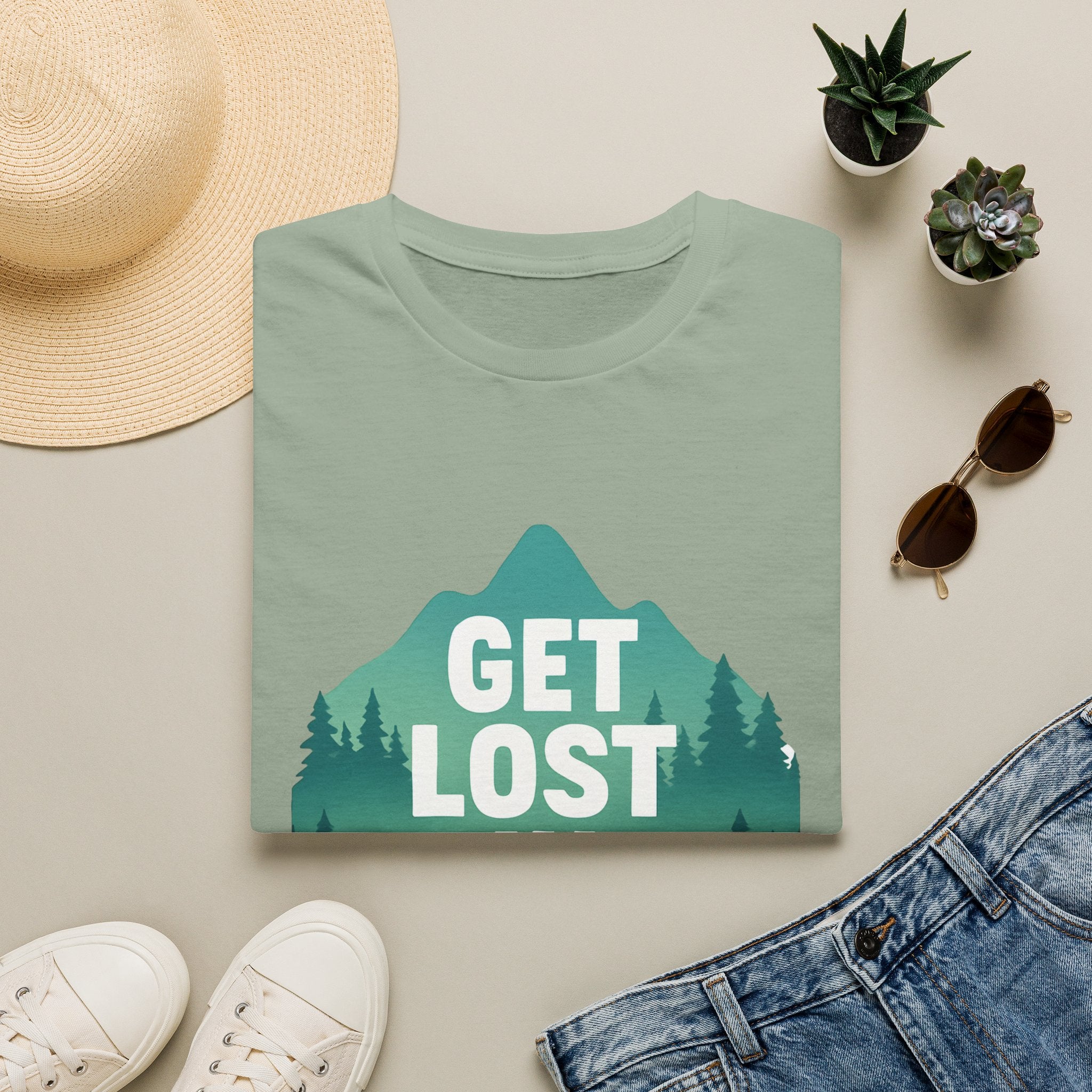 Get Lost in Nature T-Shirt — Outdoor Adventure Graphic Tee