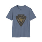 Hiking Life Graphic T-Shirt — Sunday Adventure Mountain Badge Tee