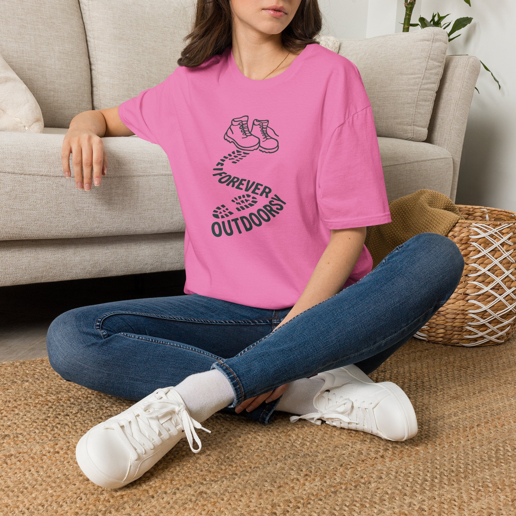 Forever Outdoors T-Shirt — Hiking Boots Graphic Tee