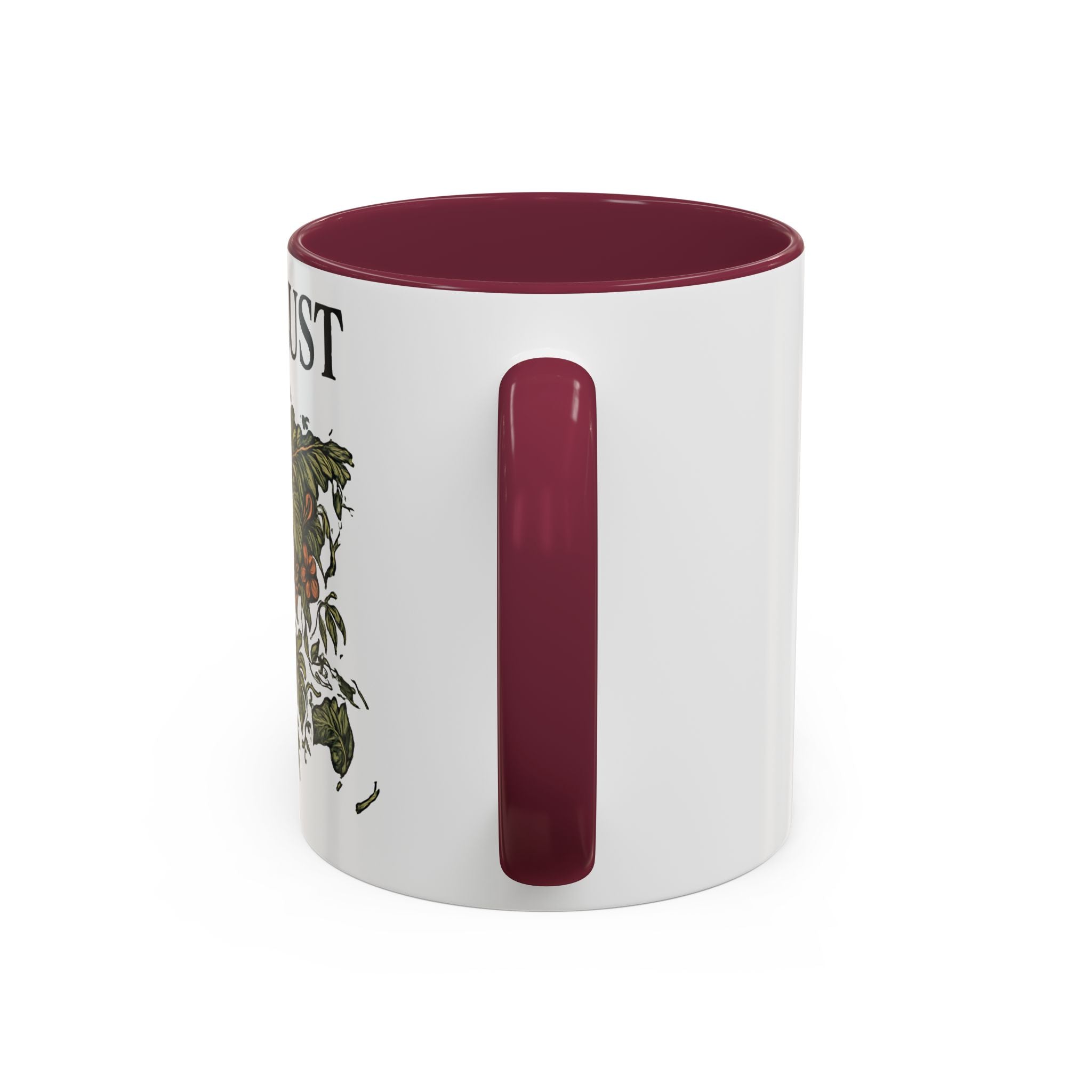 Wanderlust Floral Travel Mug — 11oz/15oz Ceramic Coffee Cup