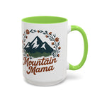 Mountain Mama Coffee Mug — 11oz & 15oz Floral Mountain Ceramic Mug