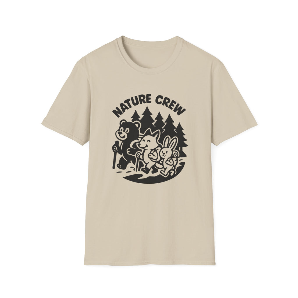 Nature Crew T‑Shirt — Cute Forest Animals Camping Tee