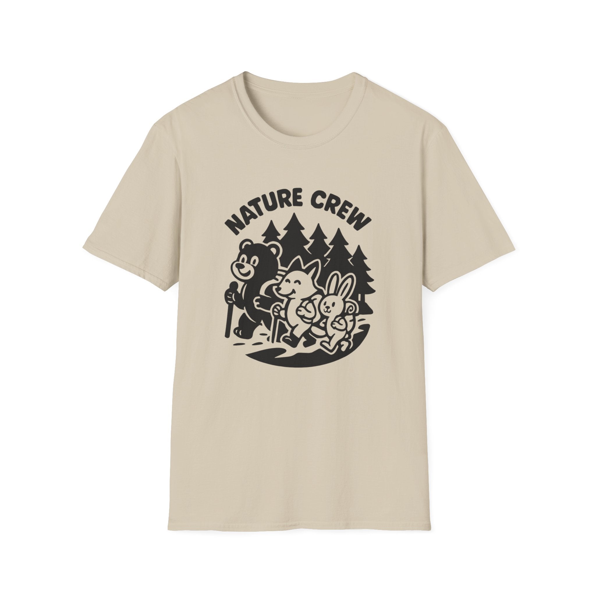Nature Crew T‑Shirt — Cute Forest Animals Camping Tee
