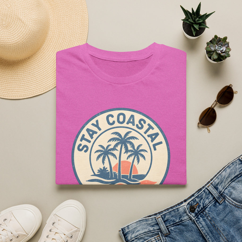 Stay Coastal T-Shirt — Vintage Palm Beach Sunset Tee