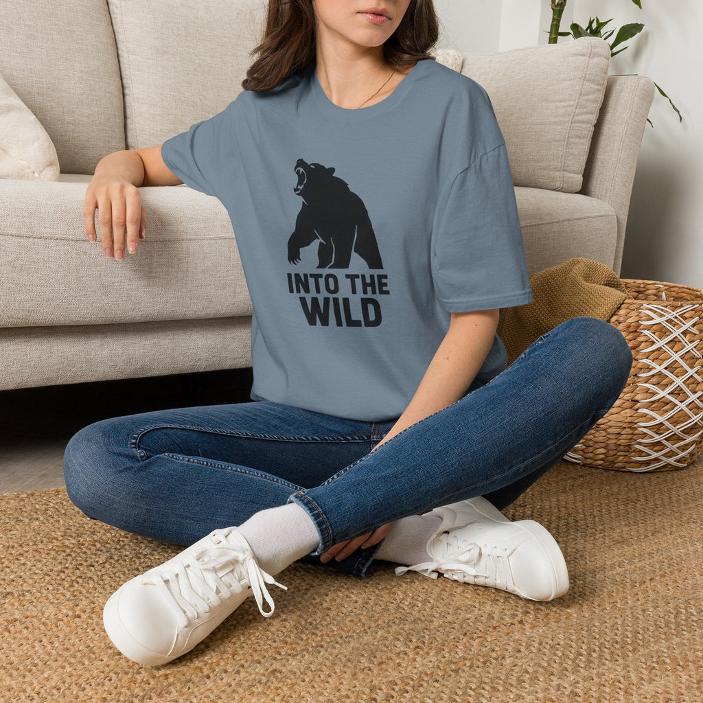 Into The Wild Bear T-Shirt — Outdoor Adventure Graphic Tee