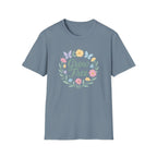 Grow Free Floral T-Shirt — Pastel Garden Butterfly Tee