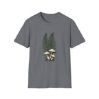 Fern & Mushroom Botanical Tee — Nature-Inspired Graphic T-Shirt