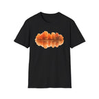 Autumn Lake Reflection T-Shirt — Orange Fall Trees Graphic Tee