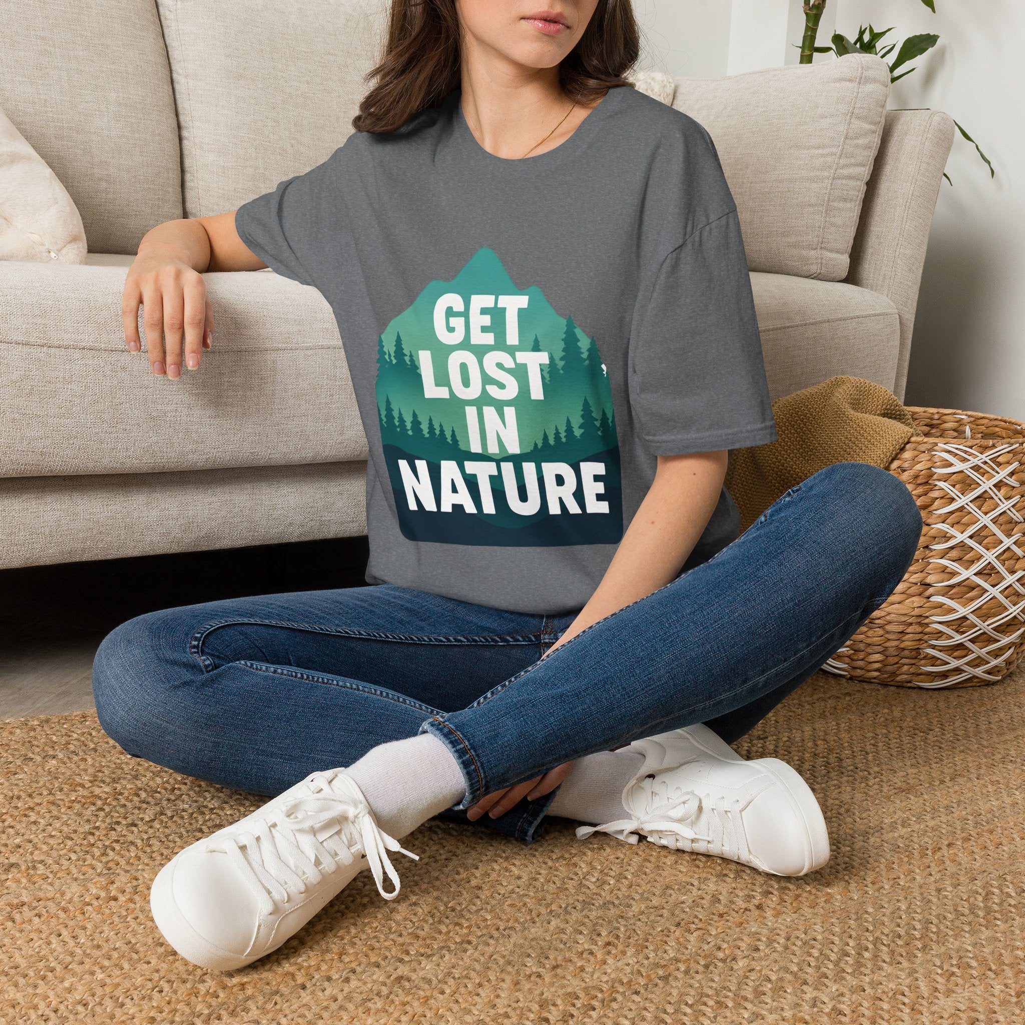 Get Lost in Nature T-Shirt — Outdoor Adventure Graphic Tee