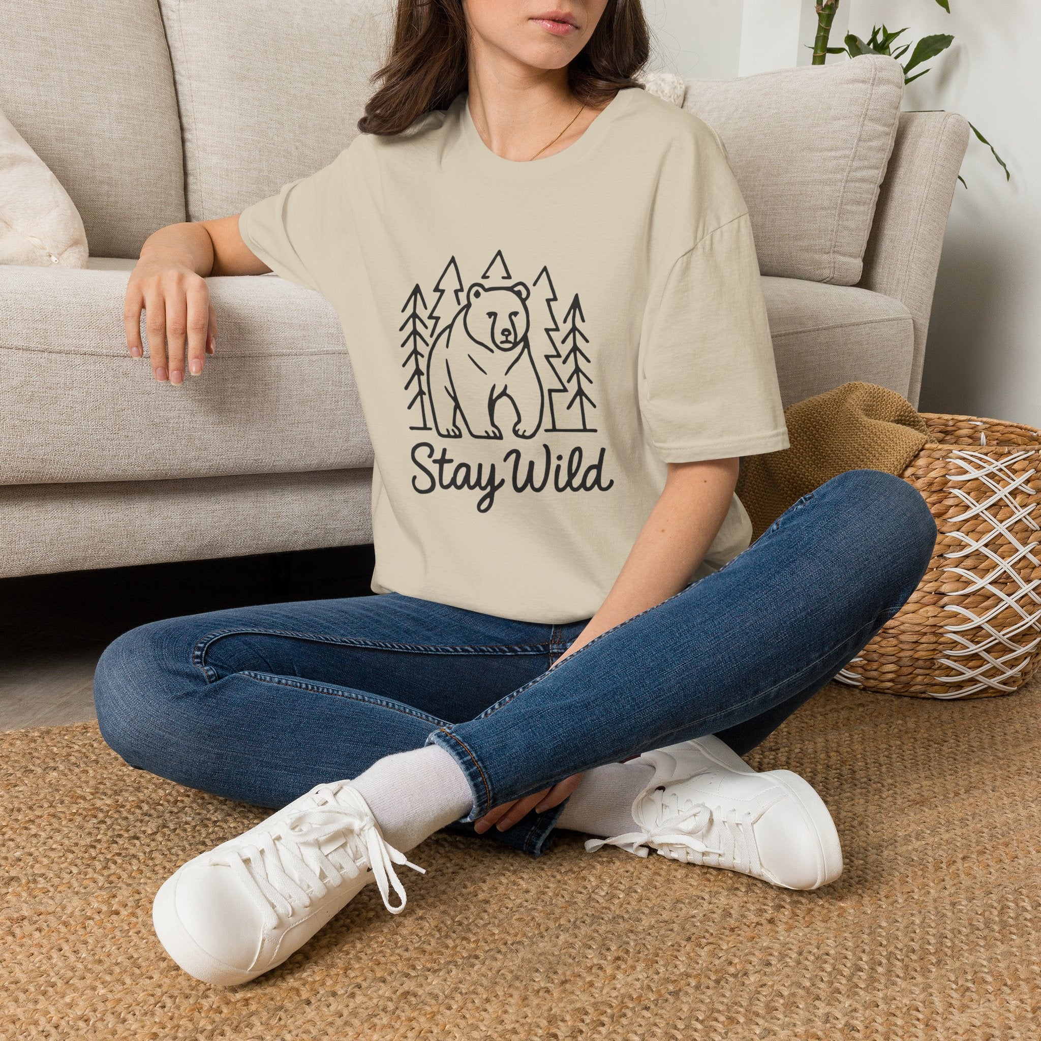 Bear Forest 'Stay Wild' T-Shirt — Adventure Outdoor Nature Tee