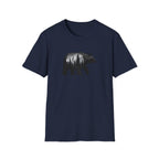 Bear Silhouette T-Shirt — Geometric Forest Graphic Tee