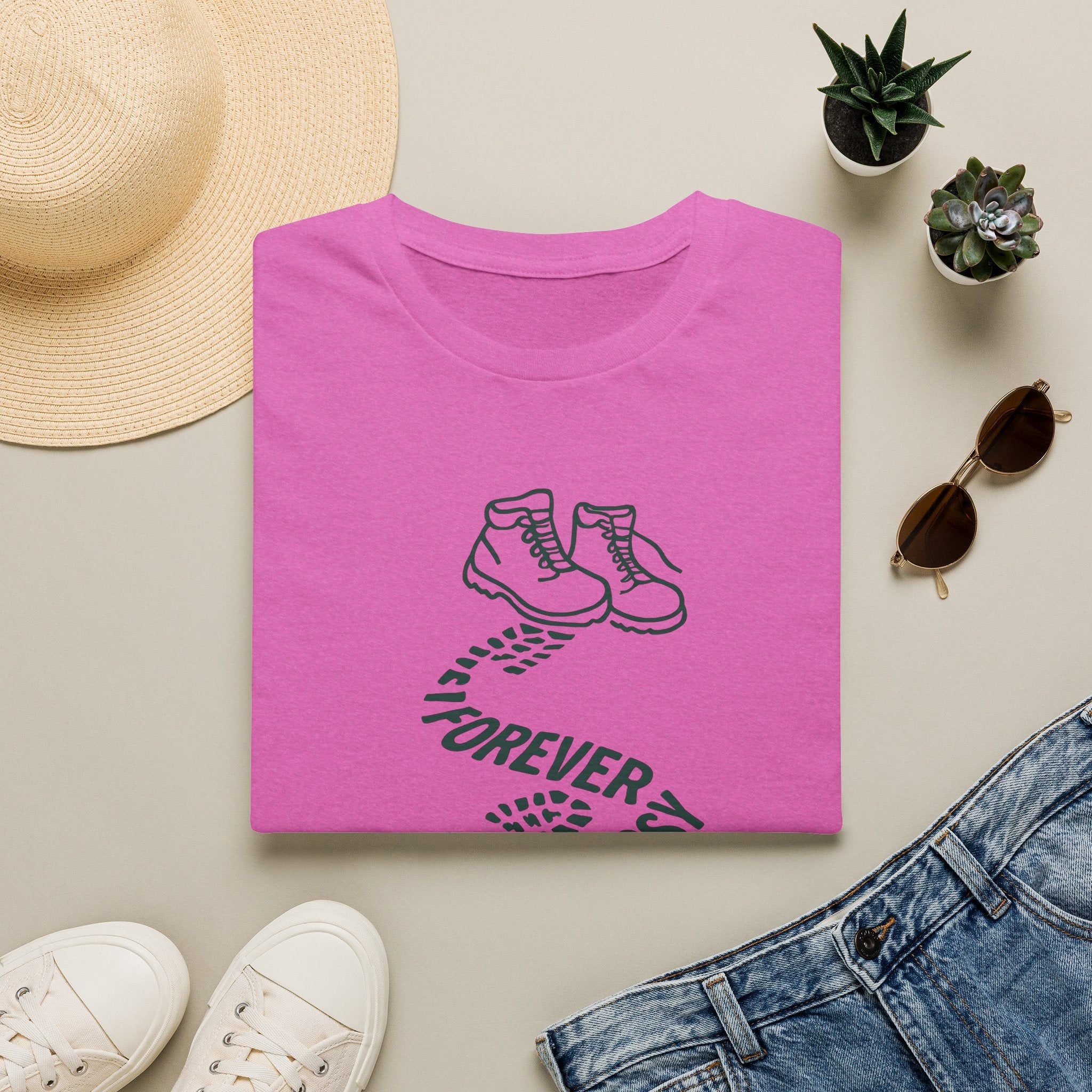 Forever Outdoors T-Shirt — Hiking Boots Graphic Tee