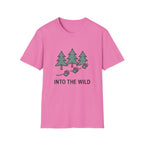 Into the Wild T-Shirt — Pine Trees & Paw Prints Outdoors Tee