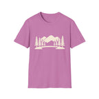 Mountain Pines T-Shirt — Minimal Scenic Forest Graphic