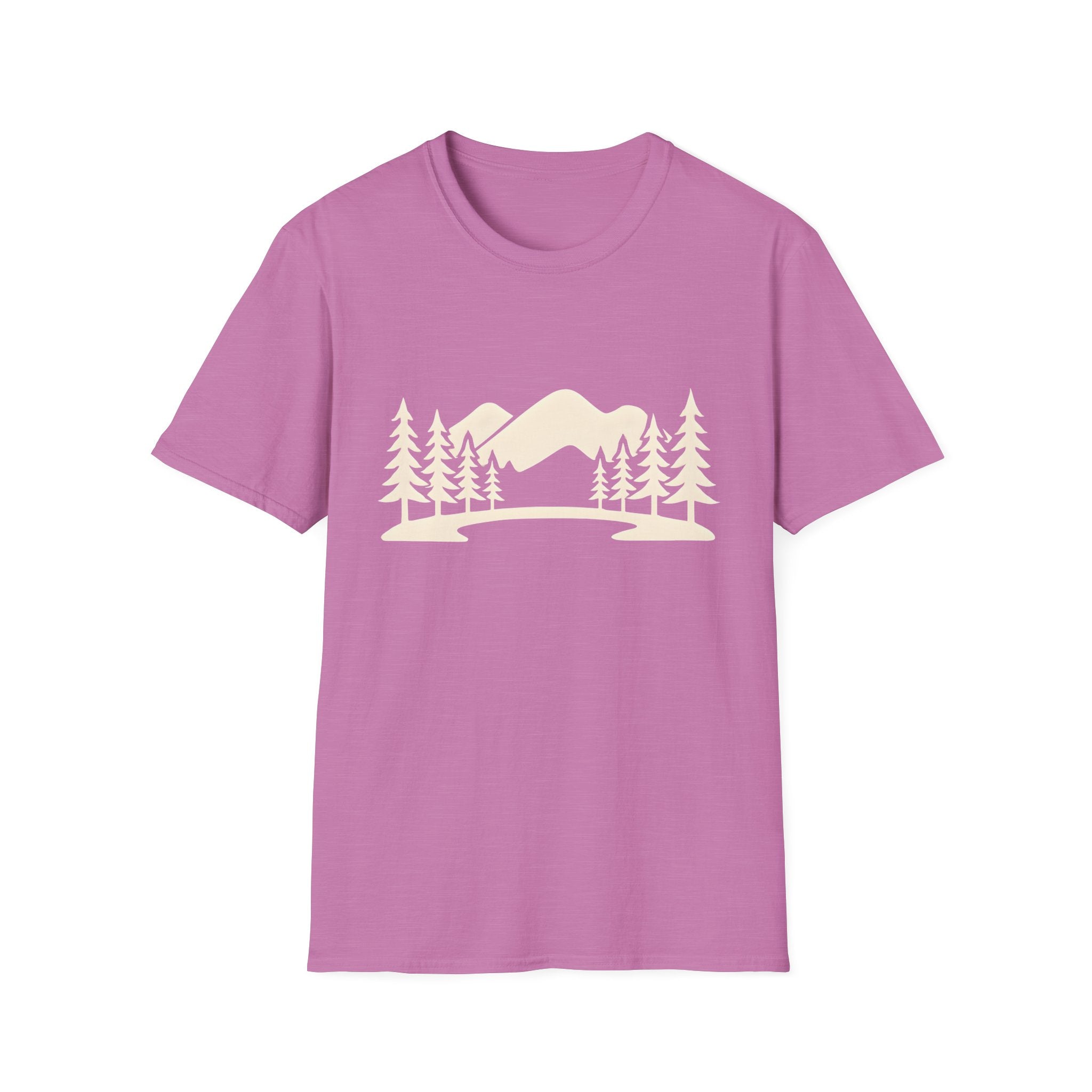 Mountain Pines T-Shirt — Minimal Scenic Forest Graphic